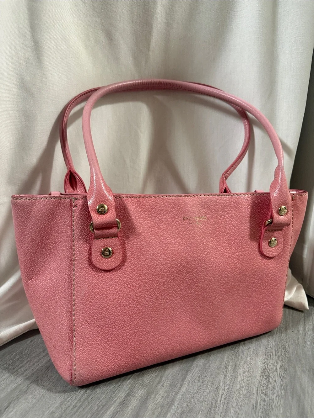 kate spade Pink Pebbled Leather Shoulder Bag